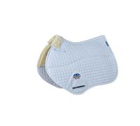 Weatherbeeta Prime Air-tec Comfy Fleece Jump Shaped Saddle Pad - White - Large