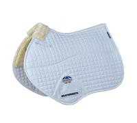 Weatherbeeta Prime Air-tec Comfy Fleece Jump Shaped Saddle Pad - White - Large