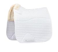 Weatherbeeta Prime Comfy Fleece Dressage Saddle Pad White - Pony