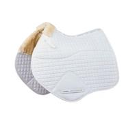WeatherBeeta Prime Saddle Pad Comfy Fleece Jump-Shaped White Pony
