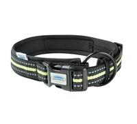 WeatherBeeta Reflective Dog Collar Black/Yellow - Small