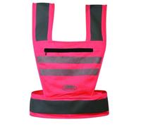 Weatherbeeta Reflective Hi-Viz Harness Style Vest - Pink - Size: X Large