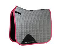 WeatherBeeta Reflective Prime Dressage Saddle Pad, Silver/Pink, Full