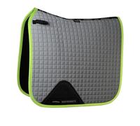 WeatherBeeta Reflective Prime Dressage Saddle Pad, Silver/Yellow, Full