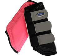 WeatherBeeta Reflective Single-Lock Brushing Boots – Pink, Pony