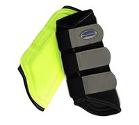 WeatherBeeta Brushing Boots - Reflective Single Lock - Yellow, Cob