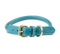 Weatherbeeta Rolled Leather Dog Collar, 5 Colours, 6 Sizes