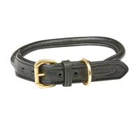 Weatherbeeta Rolled Leather Dog Collar, 5 Colours, 6 Sizes