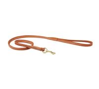 Weatherbeeta Rolled Leather Dog LeadOne Size Tan WB1257