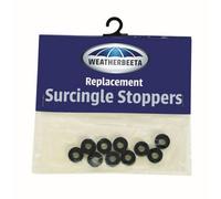Weatherbeeta Rubber Surcingle Stoppers (Pack Of 10) Black (One Size)