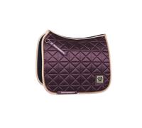 Weatherbeeta Satin Luxe Air-tec Dressage Saddle Pad Chocolate - Small
