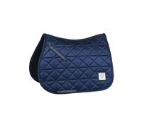 Weatherbeeta Satin Luxe Air-tec Euro Jump Shaped Saddle Pad Navy - Small