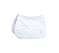 Weatherbeeta Satin Luxe Air-tec Euro Jump Shaped Saddle Pad White - Large