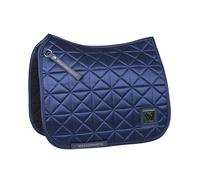 WeatherBeeta Satin Luxe Air-Tec Quilted Dressage Saddle Pad, Navy, Large