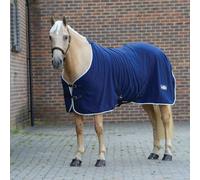 Weatherbeeta Saxon Defiant Fleece Standard Neck Navy and White - 4'6