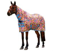 Weatherbeeta Saxon Mesh Combo Neck Technicolour Horses Print for Horse - 6'3