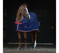 Weatherbeeta Scrim Standard Neck Cooler Rug - Navy/Red/White