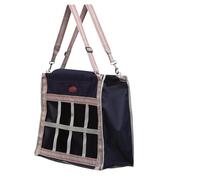 WeatherBeeta Slow Feeder Hay Bag, Navy/Silver/Red