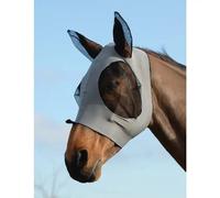 Weatherbeeta Stretch Bug Eye Saver With Ears Grey/Black Warmblood - Warmblood