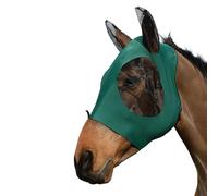 Weatherbeeta Stretch Bug Eye Saver With Ears - Dark Green - Size: Pony