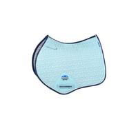 Weatherbeeta Suede Elite Air-tec Jump Shaped Saddle Pad Aqua - Large