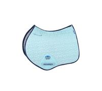 Weatherbeeta Suede Elite Air-tec Jump Shaped Saddle Pad Aqua - Small