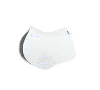 Weatherbeeta Suede Elite Air-tec Jump Shaped Saddle Pad White - Small