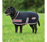 Weatherbeeta Therapy-Tec Fleece Dog Coat Black/Silver/Red - 30cm