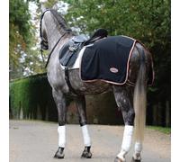 WeatherBeeta Fleece Quarter Sheet Therapy-Tec - Black/Silver/Red - Small