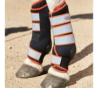WeatherBeeta Therapy-Tec Stable Boot Wraps, Black/Silver/Red, Cob