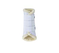 WeatherBeeta Tough-Tec Comfy Fleece Brushing Boots, White/White, Large
