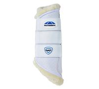 Weatherbeeta Tough-tec Comfy Fleece Brushing Boots - White/white Medium