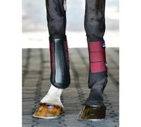 Weatherbeeta Tough-tec Prime Brushing Boots - Black/burgundy Small