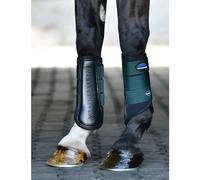 Weatherbeeta Tough-tec Prime Brushing Boots - Black/forest Green Medium