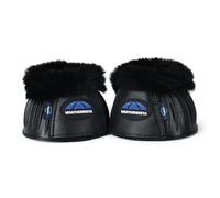 WeatherBeeta Tough-Tec Prime Fleece Trim Rubber Bell Boots, Black/Black, Large