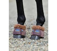 Weatherbeeta Tough-Tec Prime Fleece Trim Rubber Bell Boots - Large · Brown