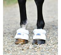 Weatherbeeta Tough-tec Prime Fleece Trim Rubber Bell Boots - White/white Small