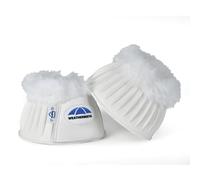 WeatherBeeta Tough-Tec Prime Fleece Trim Rubber Bell Boots, White/White, Large