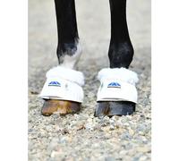 Weatherbeeta Tough-tec Prime Fleece Trim Rubber Bell Boots - White/white Large