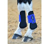 Weatherbeeta Tough-tec Prime Open Front Boots - Black/cobalt Medium