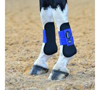 WeatherBeeta Tough-Tec Prime Open Front Boots, Black/Cobalt, Medium