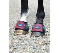 Weatherbeeta Tough-tec Prime Rubber Bell Boots - Black/burgundy Medium
