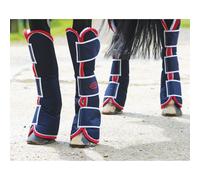 Weatherbeeta Travel Boots - Full · Navy Red and White