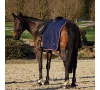Weatherbeeta Waterproof Fleece Quarter Sheet Navy/Burgundy - Medium