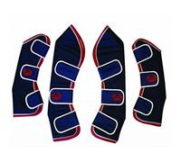 Weatherbeeta Wide Tab Long Travel Boots Navy/red/white (Full)