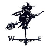 Weathercock Weathercock Wind Direction,Witch Shape Guard Gnomes (One Size)