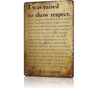 Weathered Aluminum Tin Sign Respect The Lawn Mower Parking Only Decor for Apartment Studio Hallway 8 X 12 in