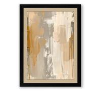 Weathered Forms Minimalist Framed Wall Art Print A4 (29.7×21cm) Black, Wall Decor for Living Room, Bedroom, Office & Home, Ready to Hang, Art Gift