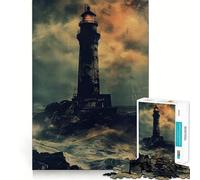 Weathered Lighthouse 1000 Piece Teenager Puzzles Brain Boosting Play Tight Interlock No Gaps Relaxing Indoor Group Activity (38x52cm)