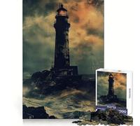 Weathered Lighthouse Jigsaw Puzzles for Teenagers 1000 Focus Ability Relaxed Leisure Interlock Well Best Gift (38x52cm)